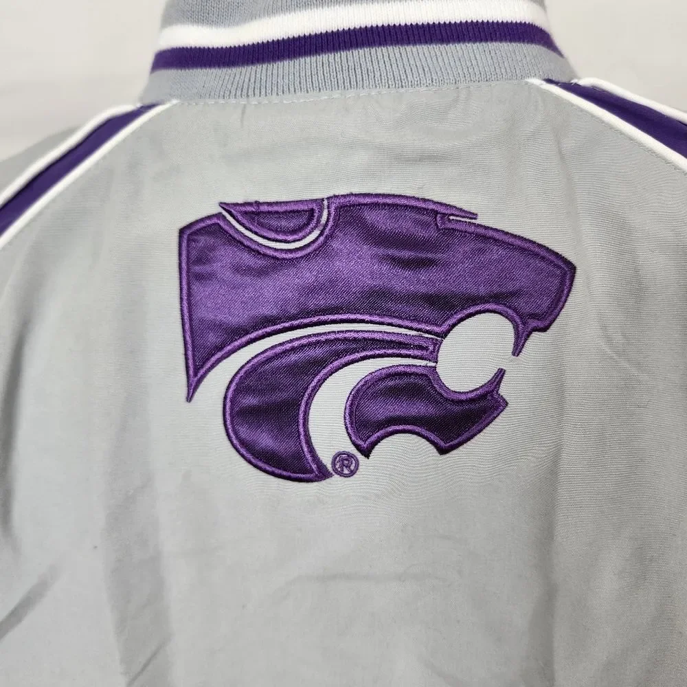 VTG K-State Gray and Purple Pullover Jacket M